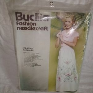 Vintage Bucilla Fashion Needlecraft Elegance Hostess Skirt Kit New Old Stock